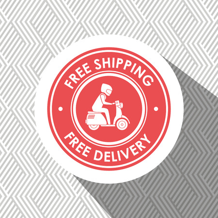 delivery service design, vector illustration graphicのイラスト素材