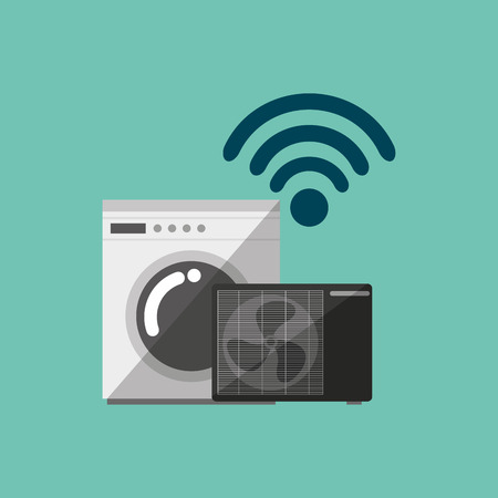 smart appliances design, vector illustration graphicのイラスト素材