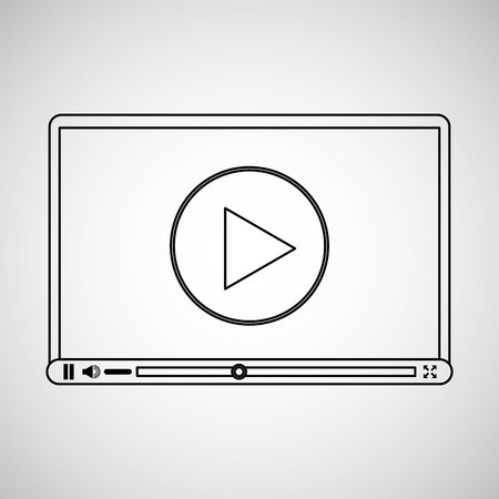 media player interface design, vector illustration graphicのイラスト素材