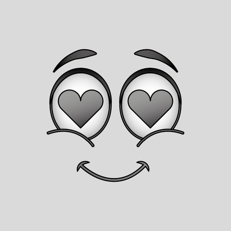expressive faces design, vector illustration graphicのイラスト素材