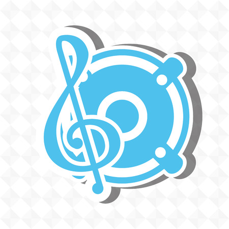 musical concept design, vector illustration graphicのイラスト素材