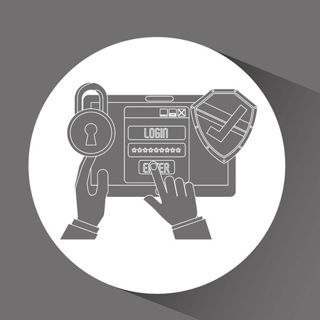 software infections design, vector illustration graphicのイラスト素材