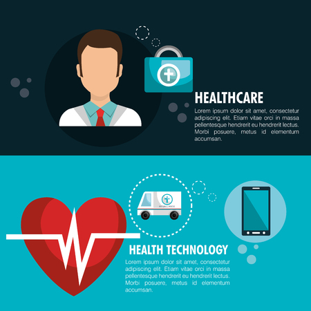 health technology design, vector illustration eps10 graphicのイラスト素材