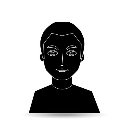 gentleman  avatar design, vector illustration eps10 graphicのイラスト素材