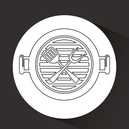 grill menu design, vector illustration eps10 graphicのイラスト素材