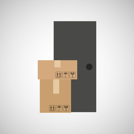 delivery service design, vector illustration eps10 graphicのイラスト素材