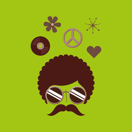 retro party icon design, vector illustration eps10 graphicのイラスト素材