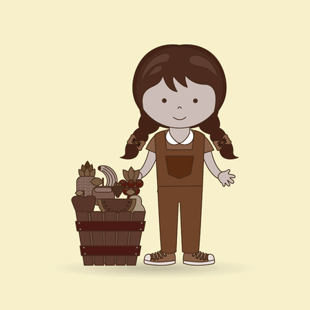 farm fresh design, vector illustration eps10 graphicのイラスト素材