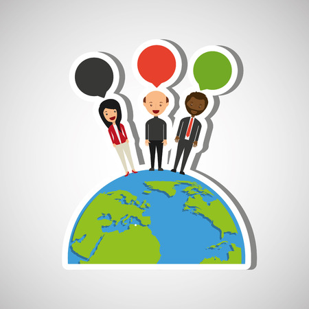 people talking design, vector illustration eps10 graphicのイラスト素材