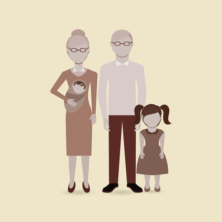 family members design, vector illustration eps10 graphicのイラスト素材
