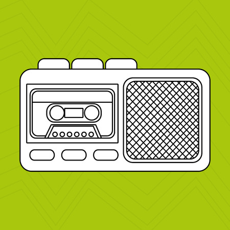 radio recording  design, vector illustration eps10 graphicのイラスト素材