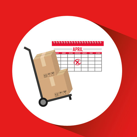 delivery service design, vector illustration eps10 graphicのイラスト素材