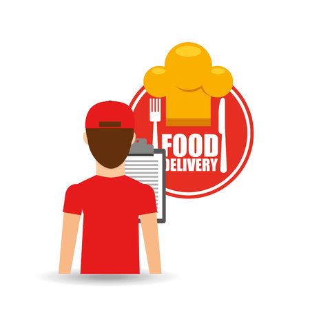 food delivery design, vector illustration eps10 graphicのイラスト素材
