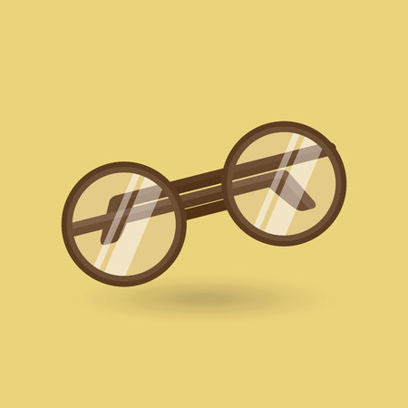 glasses grandparents design, vector illustration eps10 graphicのイラスト素材