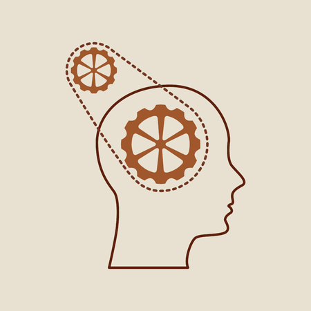 think different design, vector illustration eps10 graphicのイラスト素材