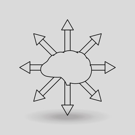 brain storm design, vector illustration eps10 graphicのイラスト素材