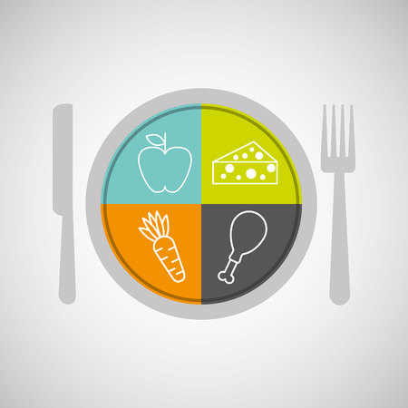 food nutrition design, vector illustration eps10 graphicのイラスト素材