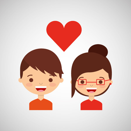 loving couple design, vector illustration eps10 graphicのイラスト素材