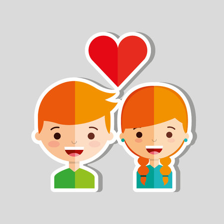 loving couple design, vector illustration eps10 graphicのイラスト素材