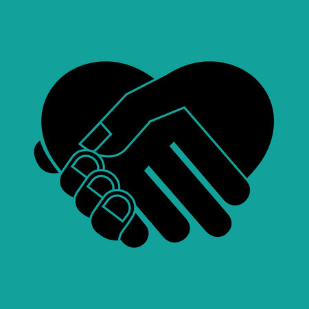 hand shake design, vector illustration eps10 graphicのイラスト素材