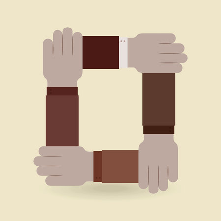 teamwork concept design, vector illustration eps10 graphicのイラスト素材