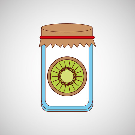 fruit jam design, vector illustration eps10 graphicのイラスト素材