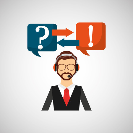 call center design, vector illustration eps10 graphicのイラスト素材