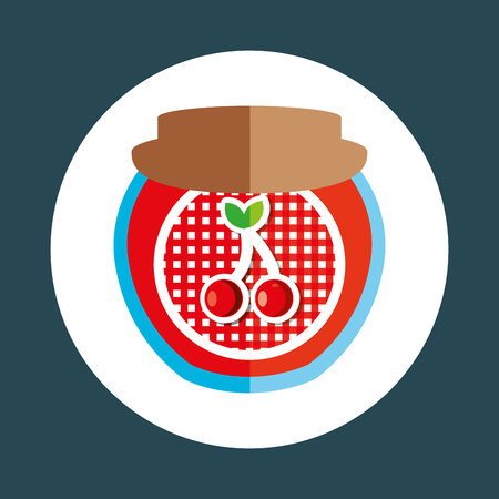 fruit jam design, vector illustration eps10 graphicのイラスト素材