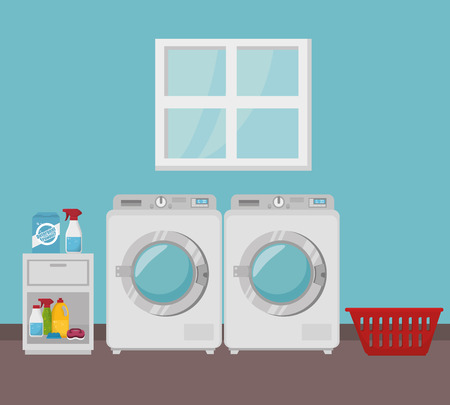 laundry service  concept  design, vector illustration eps10 graphicのイラスト素材