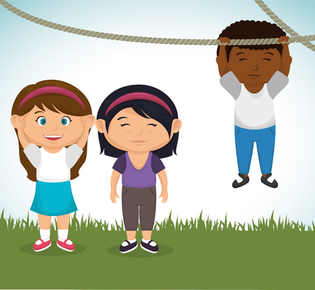happy little kids design, vector illustration eps10 graphicのイラスト素材