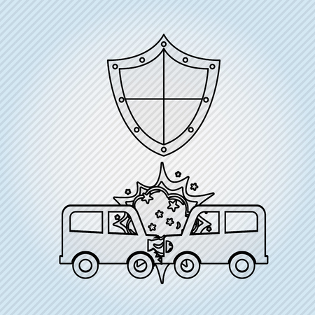 insurance concept design, vector illustration eps10 graphicのイラスト素材