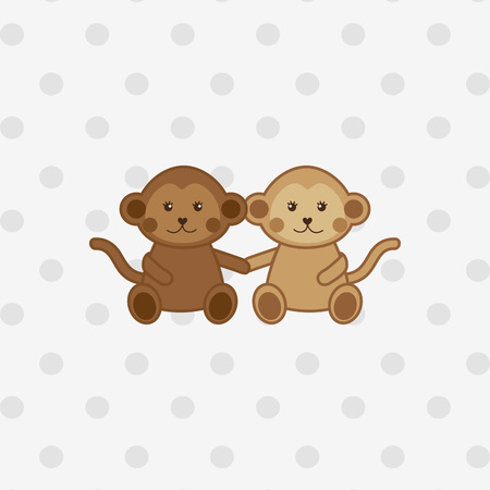 cute animal design, vector illustration eps10 graphicのイラスト素材