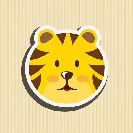 cute animal design, vector illustration eps10 graphicのイラスト素材