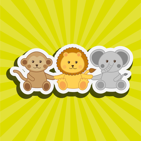 cute animal design, vector illustration eps10 graphicのイラスト素材