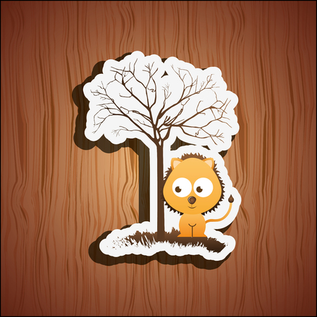 cute animal design, vector illustration eps10 graphicのイラスト素材