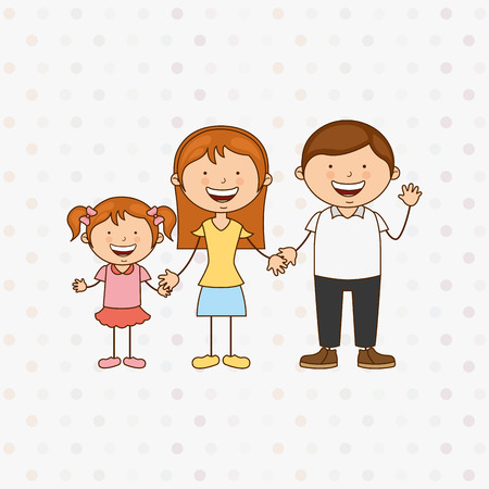 happy family design, vector illustration eps10 graphicのイラスト素材