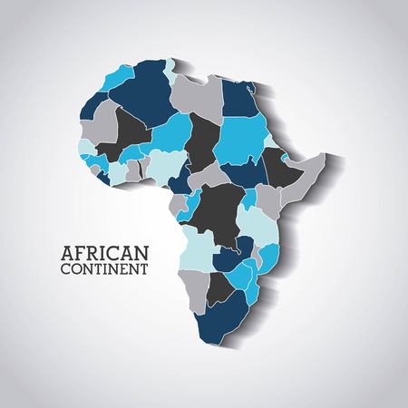 african continent  design, vector illustration eps10 graphicのイラスト素材