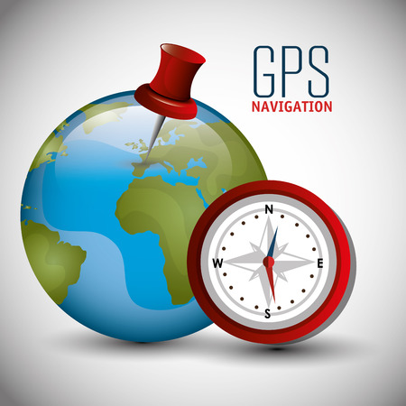 GPS navigation design, vector illustration eps10 graphicのイラスト素材
