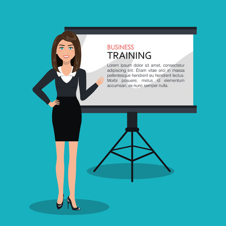 business training design, vector illustration eps10 graphicのイラスト素材