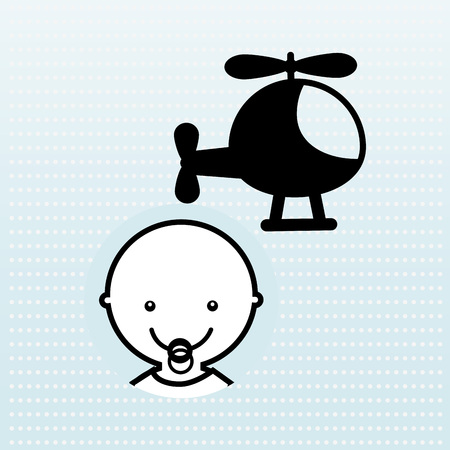 baby with toy design, vector illustration eps10 graphicのイラスト素材