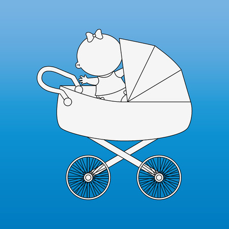 baby shower icon design, vector illustration eps10 graphicのイラスト素材
