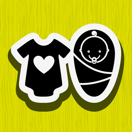 baby shower icon design, vector illustration eps10 graphicのイラスト素材