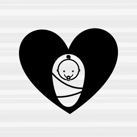 baby shower icon design, vector illustration eps10 graphicのイラスト素材