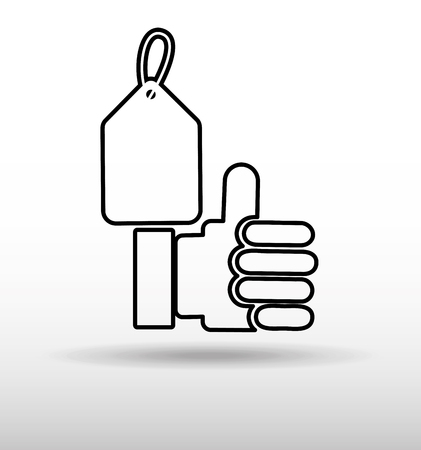 commercial tags design, vector illustration eps10 graphicのイラスト素材
