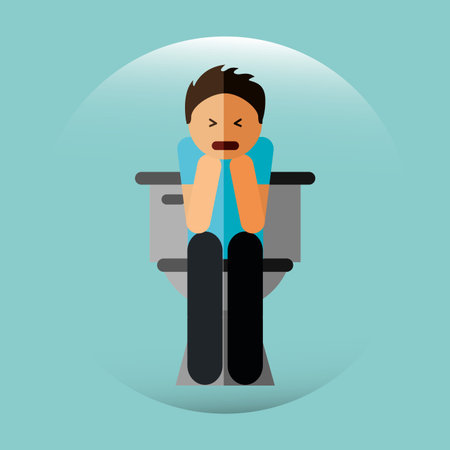 sick person design, vector illustration eps10 graphicのイラスト素材