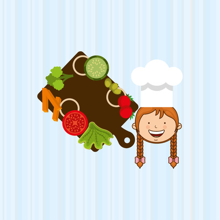 kids cooking design, vector illustration eps10 graphicのイラスト素材