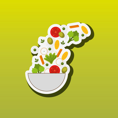 healthy cooking design, vector illustration eps10 graphicのイラスト素材