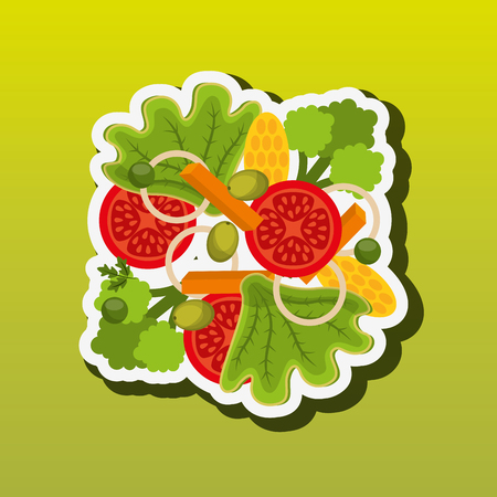 healthy cooking design, vector illustration eps10 graphicのイラスト素材