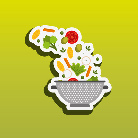 healthy cooking design, vector illustration eps10 graphicのイラスト素材