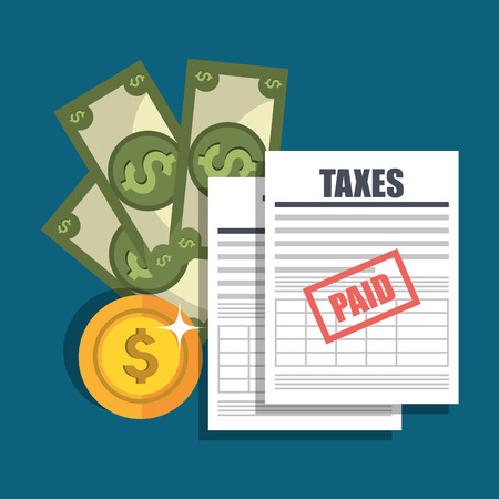 tax time design, vector illustration eps10 graphicのイラスト素材